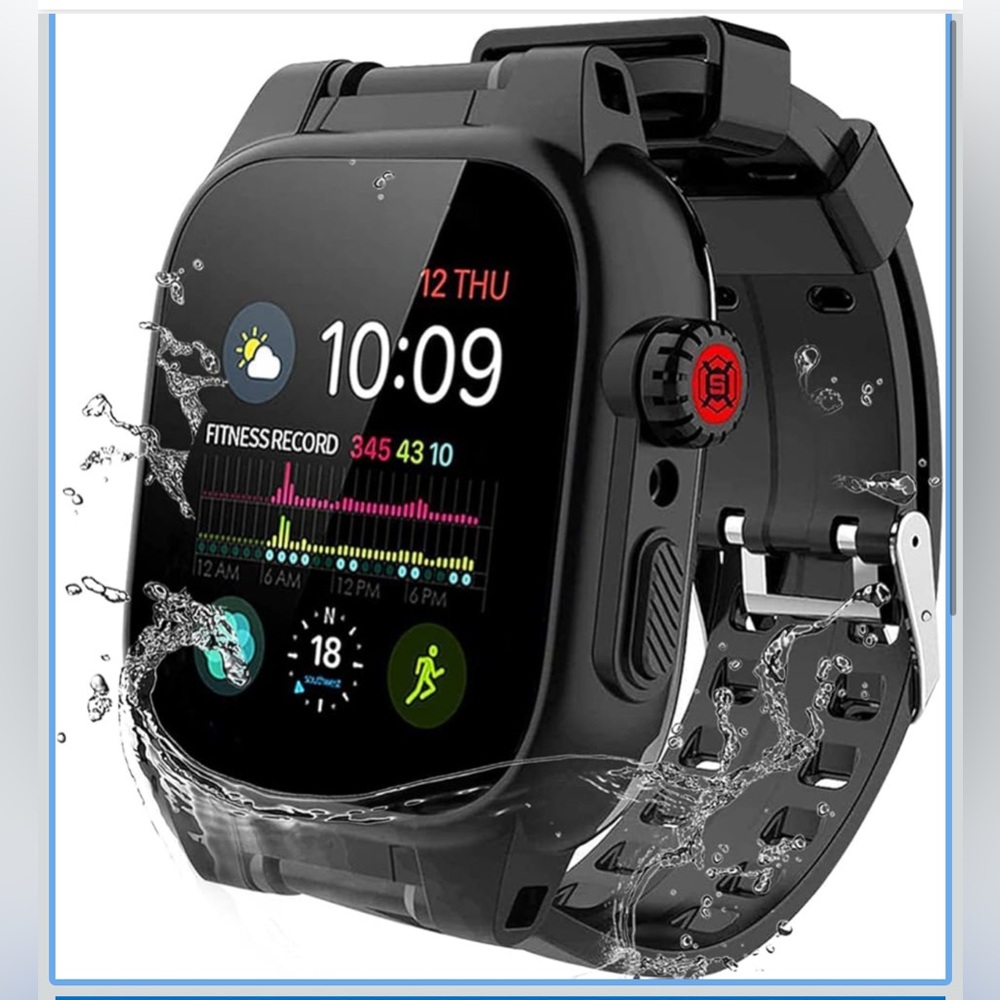 Waterproof Apple Watch Case & Band 45mm